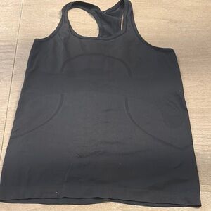 Lululemon Swiftly size 10 Black Racerback Tank Top